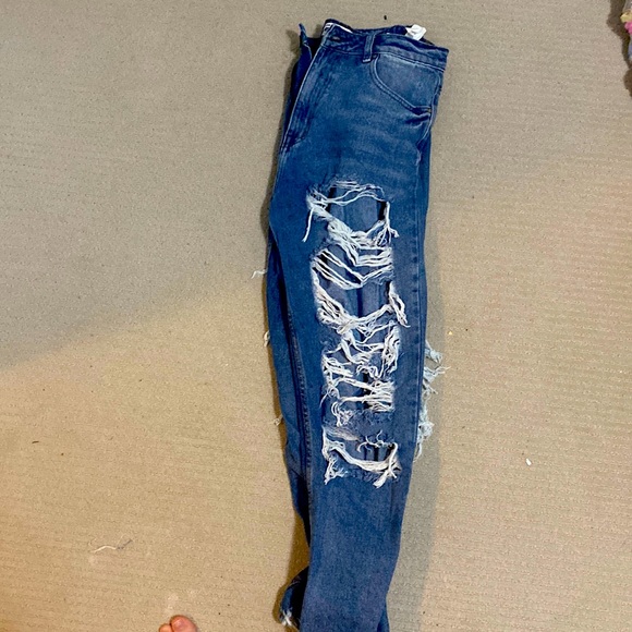 Newish dark blue mom jeans - Picture 1 of 1